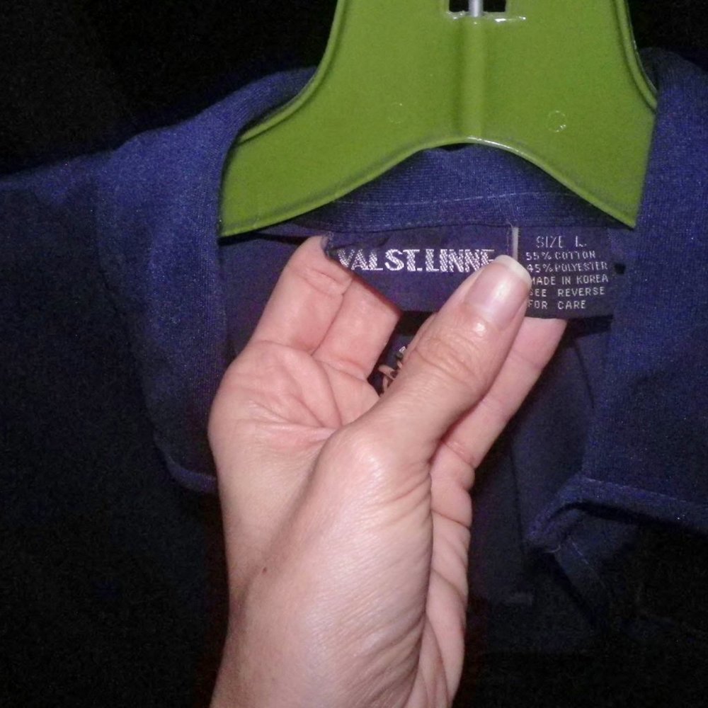 Vtg Super Hipster Polo Cotton + Polyester in L - Picture 9 of 11